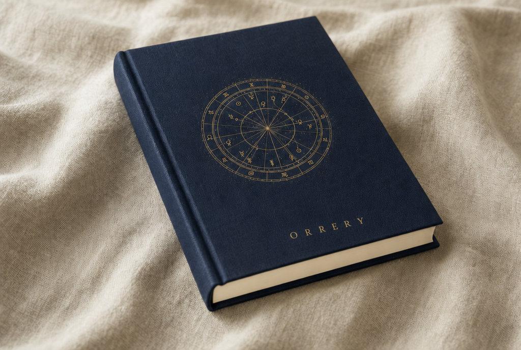 The cloth hardcover, closed